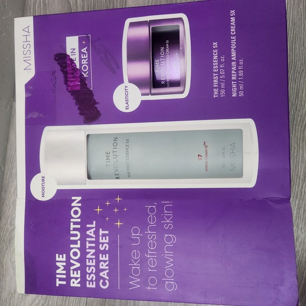 Missha Purple Time Revolution Essential Care Set 2pc K-Beauty Anti-Aging Set